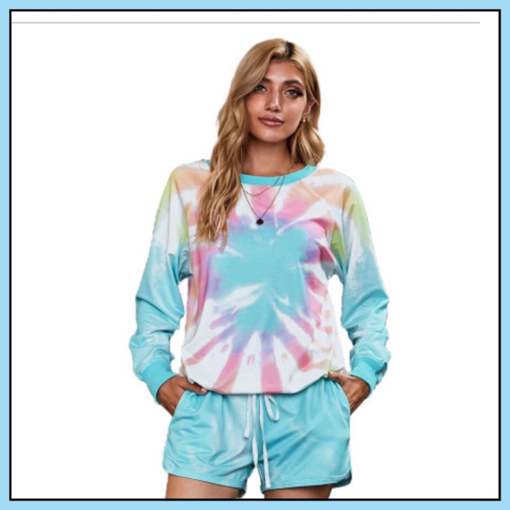 Loungewear Short Set Tie Dye